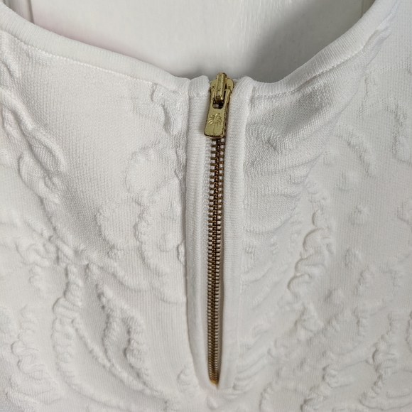 Lilly Pulitzer dress white stretchy shell detail - Picture 7 of 8